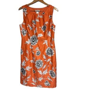 Orange Floral Dress Northstyle